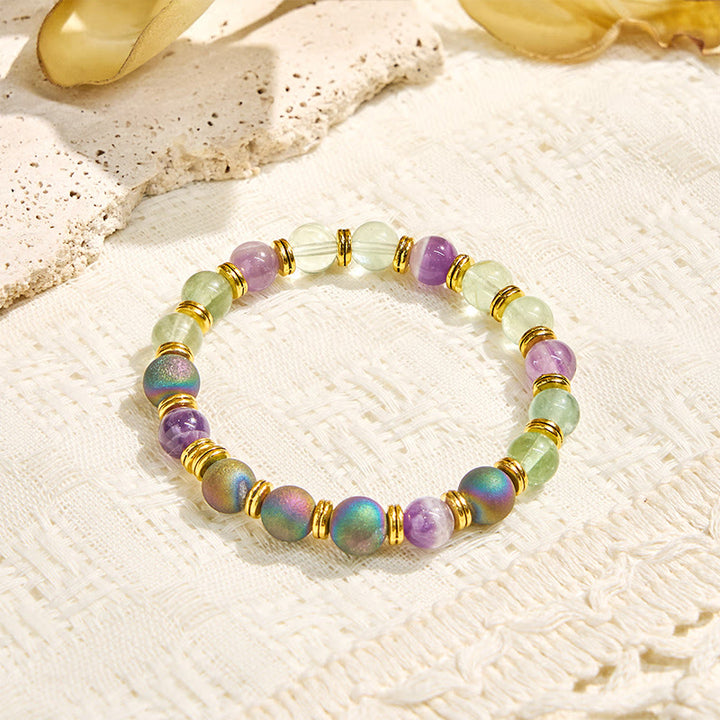 Bracelet d'huiles essentielles purifiantes en fluorite Olivenorma « Auralith Harmony » - image 10