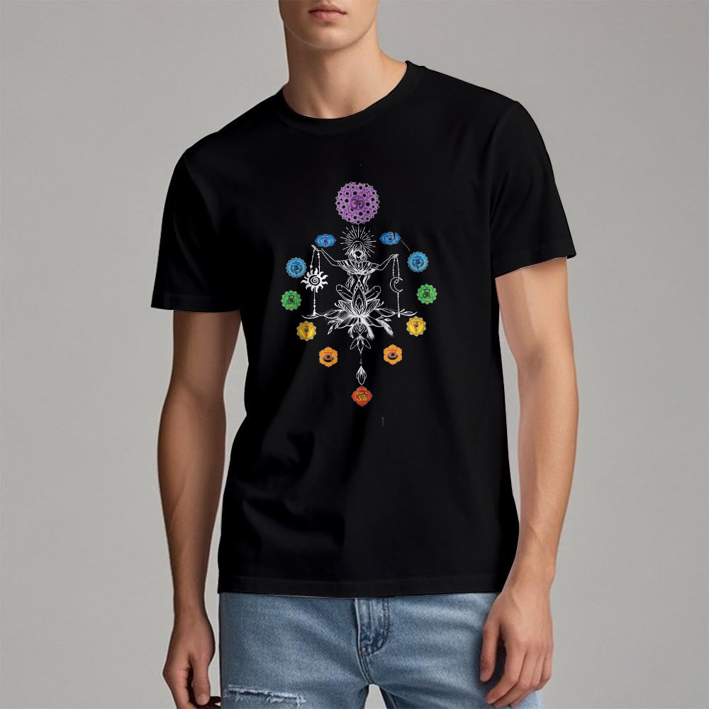 T-shirt Olivenorma avec énergie des chakras enracinés