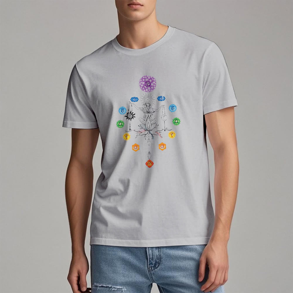 T-shirt Olivenorma avec énergie des chakras enracinés