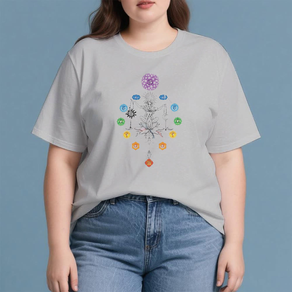 T-shirt Olivenorma avec énergie des chakras enracinés