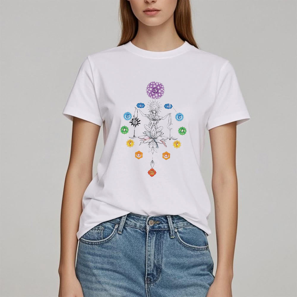 T-shirt Olivenorma avec énergie des chakras enracinés