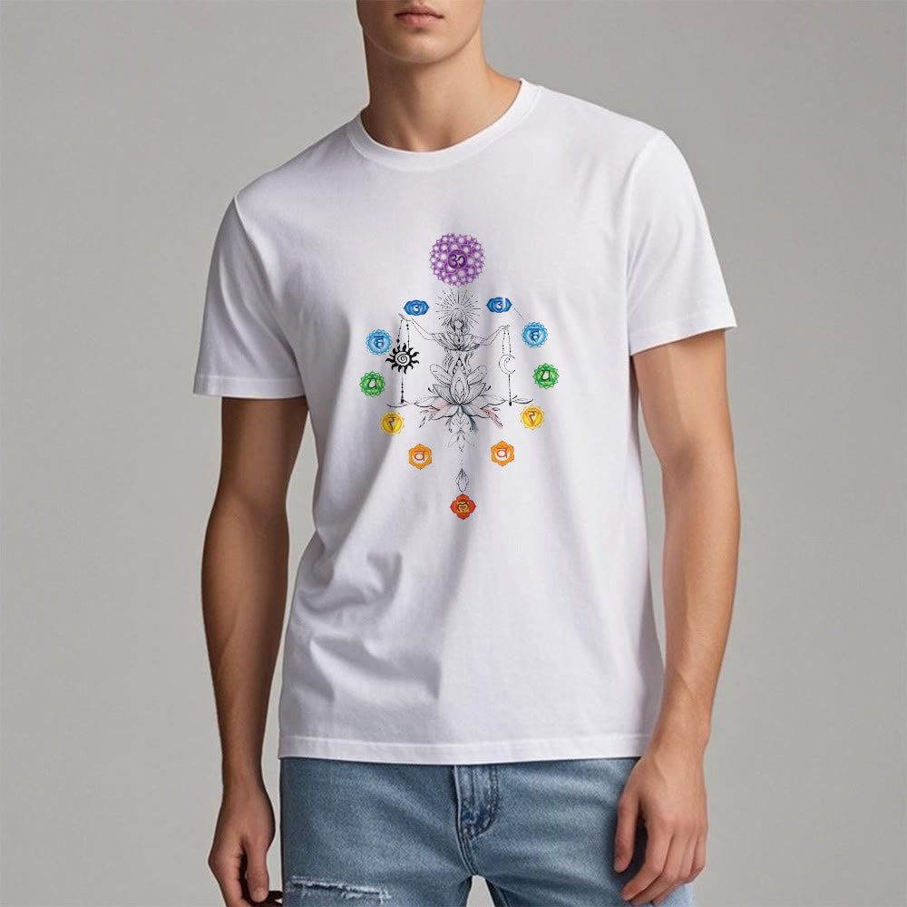 T-shirt Olivenorma avec énergie des chakras enracinés