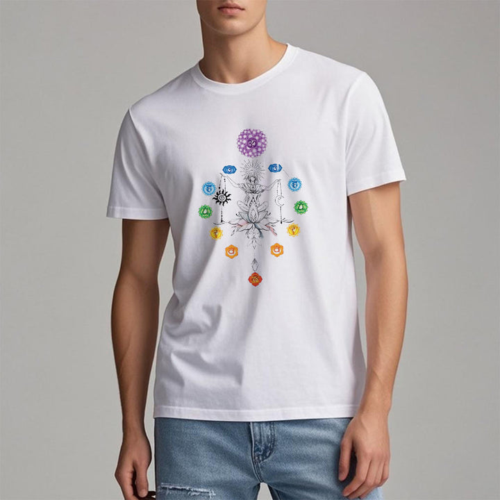 T-shirt Olivenorma avec énergie des chakras enracinés