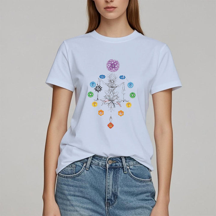 T-shirt Olivenorma avec énergie des chakras enracinés