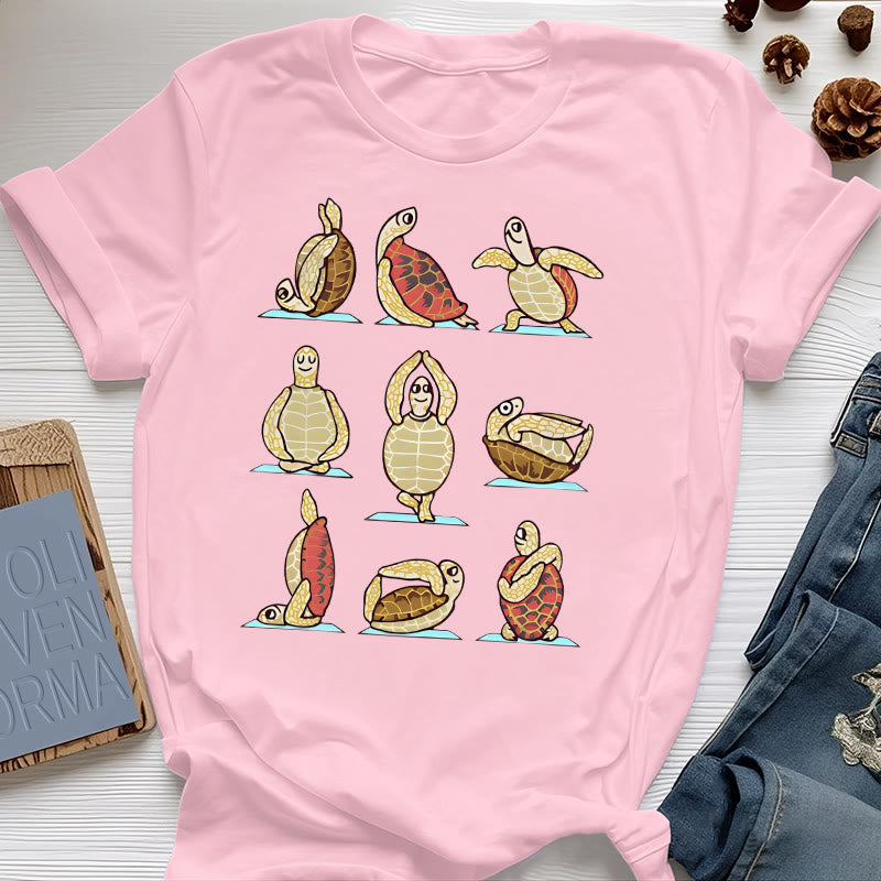 T-shirt Olivenorma Yoga Turtle