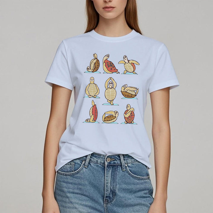 T-shirt Olivenorma Yoga Turtle