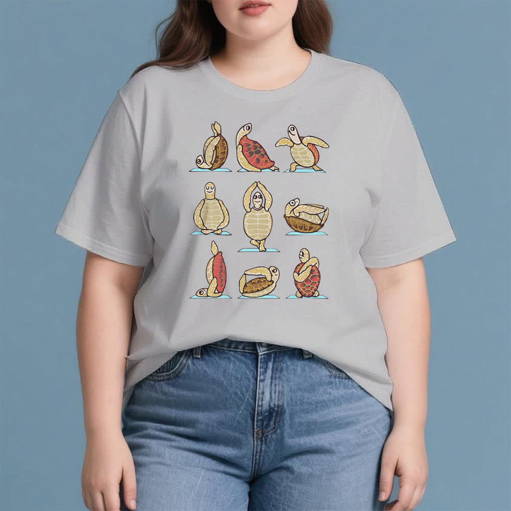 T-shirt Olivenorma Yoga Turtle