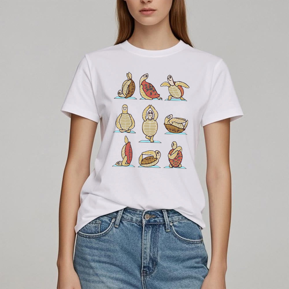 T-shirt Olivenorma Yoga Turtle