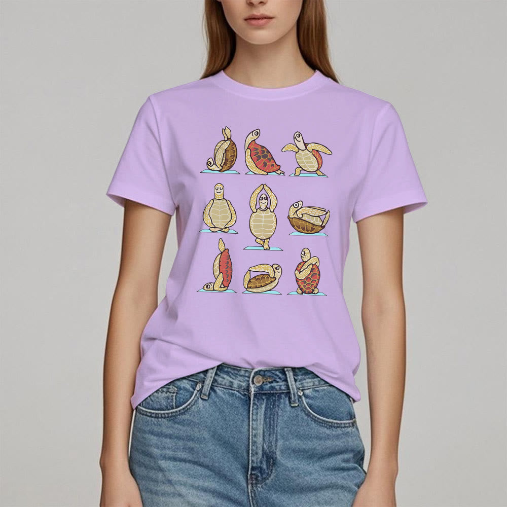 T-shirt Olivenorma Yoga Turtle