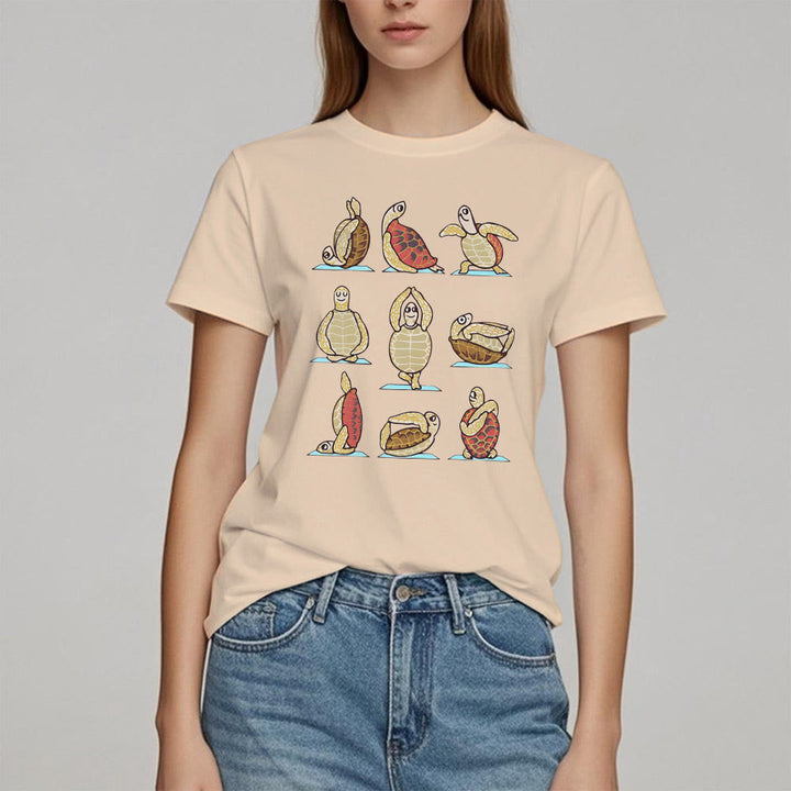 T-shirt Olivenorma Yoga Turtle