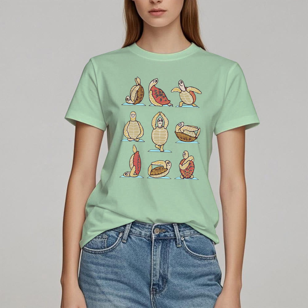 T-shirt Olivenorma Yoga Turtle