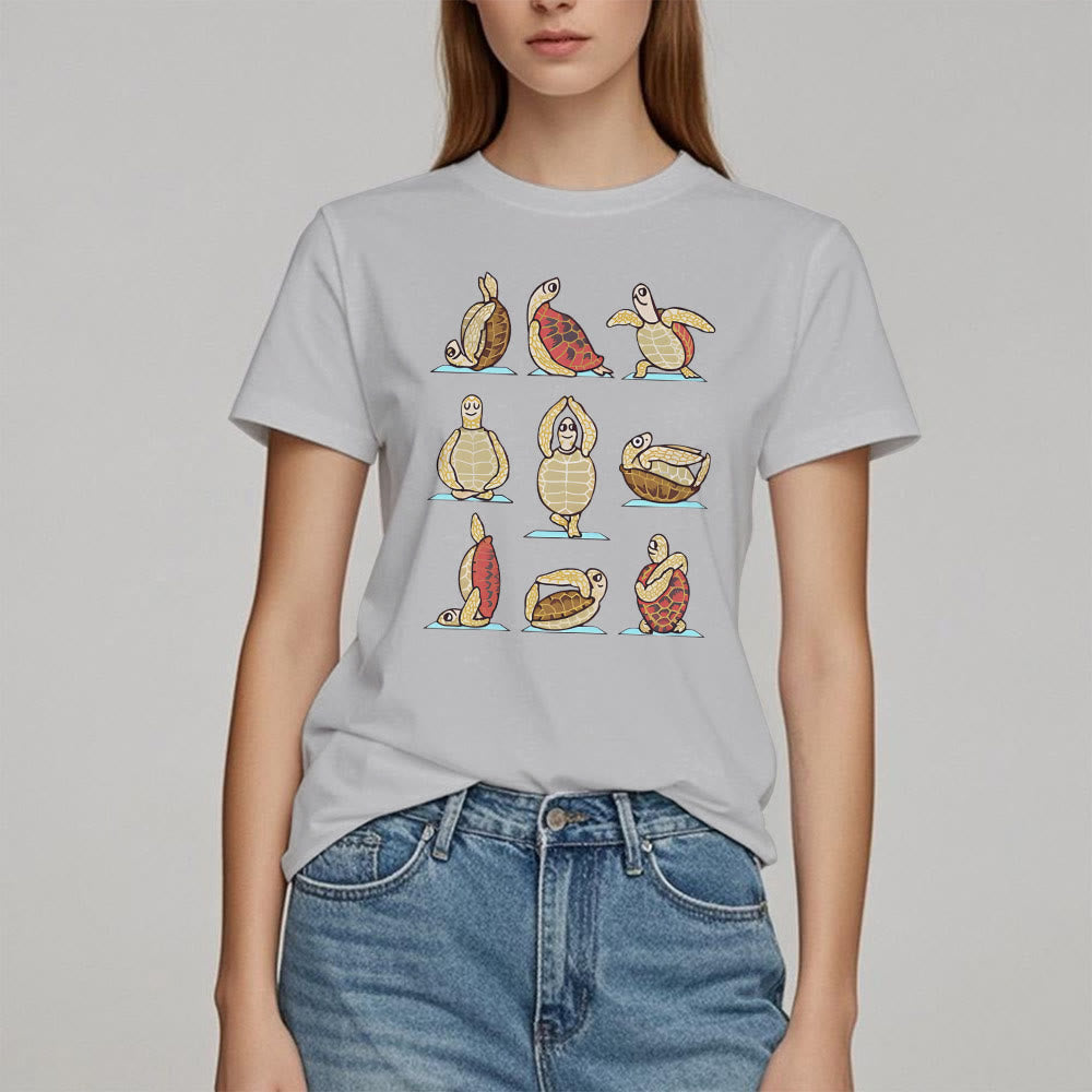 T-shirt Olivenorma Yoga Turtle