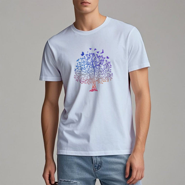 T-shirt imprimé « Arbre de vie » avec le logo Olivenorma