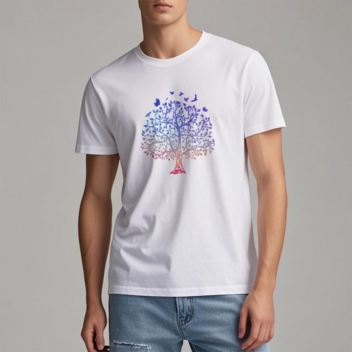 T-shirt imprimé « Arbre de vie » avec le logo Olivenorma