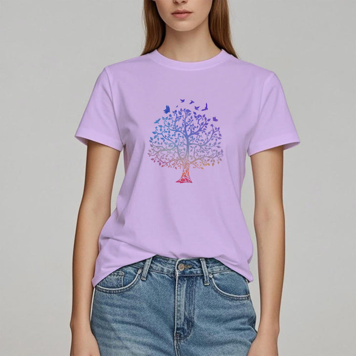 T-shirt imprimé « Arbre de vie » avec le logo Olivenorma