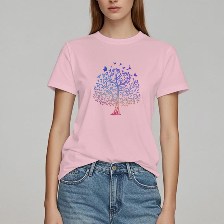 T-shirt imprimé « Arbre de vie » avec le logo Olivenorma