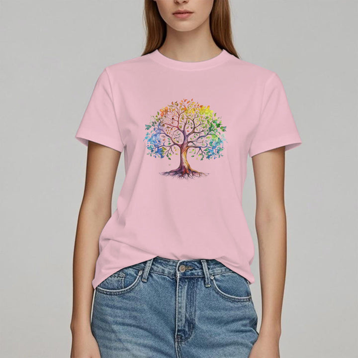 T-shirt Arbre de vie coloré Olivenorma Chakra