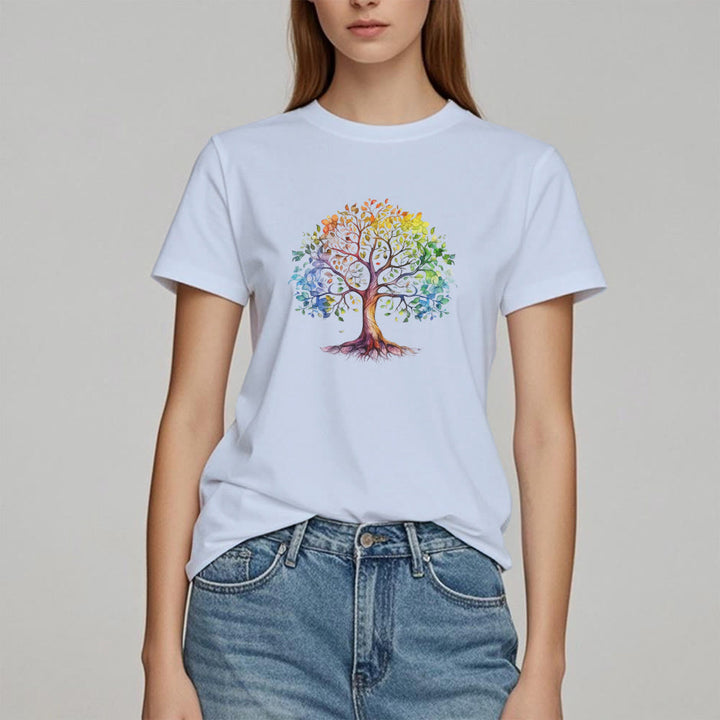 T-shirt Arbre de vie coloré Olivenorma Chakra