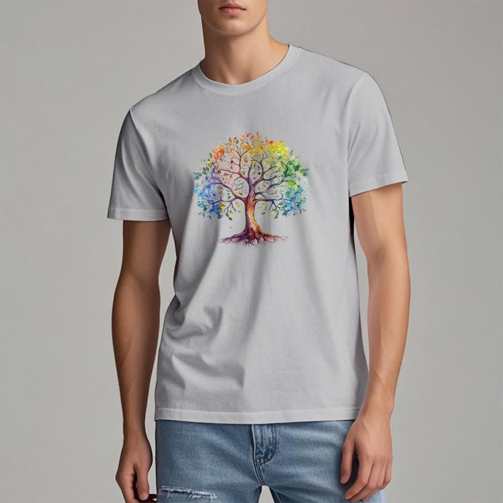T-shirt Arbre de vie coloré Olivenorma Chakra