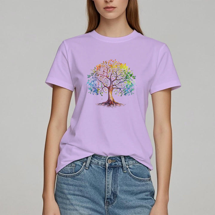 T-shirt Arbre de vie coloré Olivenorma Chakra
