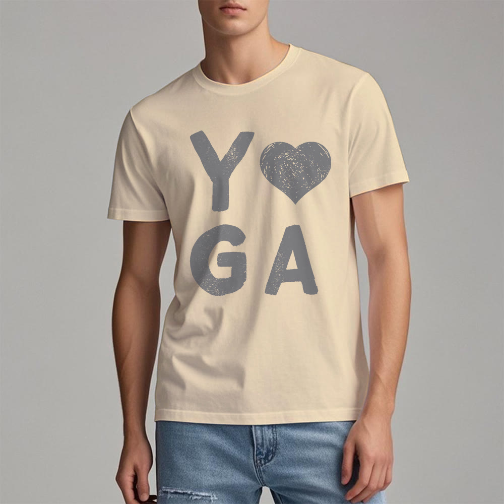 T-shirt imprimé cœur Yoga Olivenorma