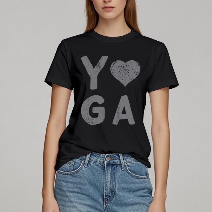 T-shirt imprimé cœur Yoga Olivenorma