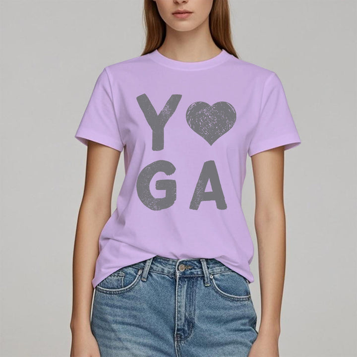 T-shirt imprimé cœur Yoga Olivenorma