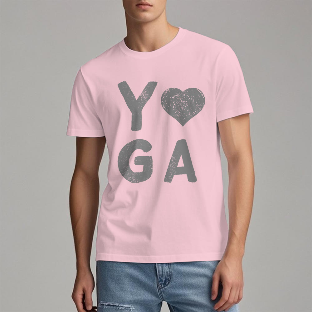 T-shirt imprimé cœur Yoga Olivenorma