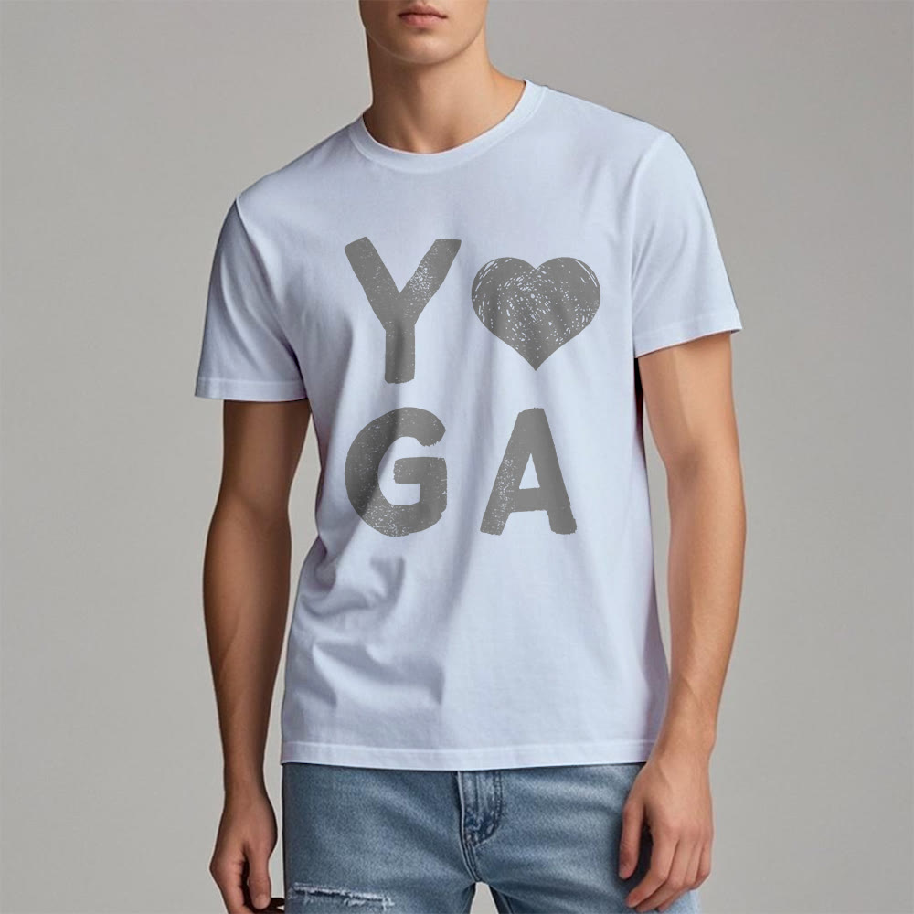 T-shirt imprimé cœur Yoga Olivenorma