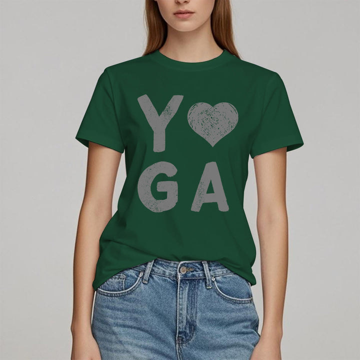 T-shirt imprimé cœur Yoga Olivenorma