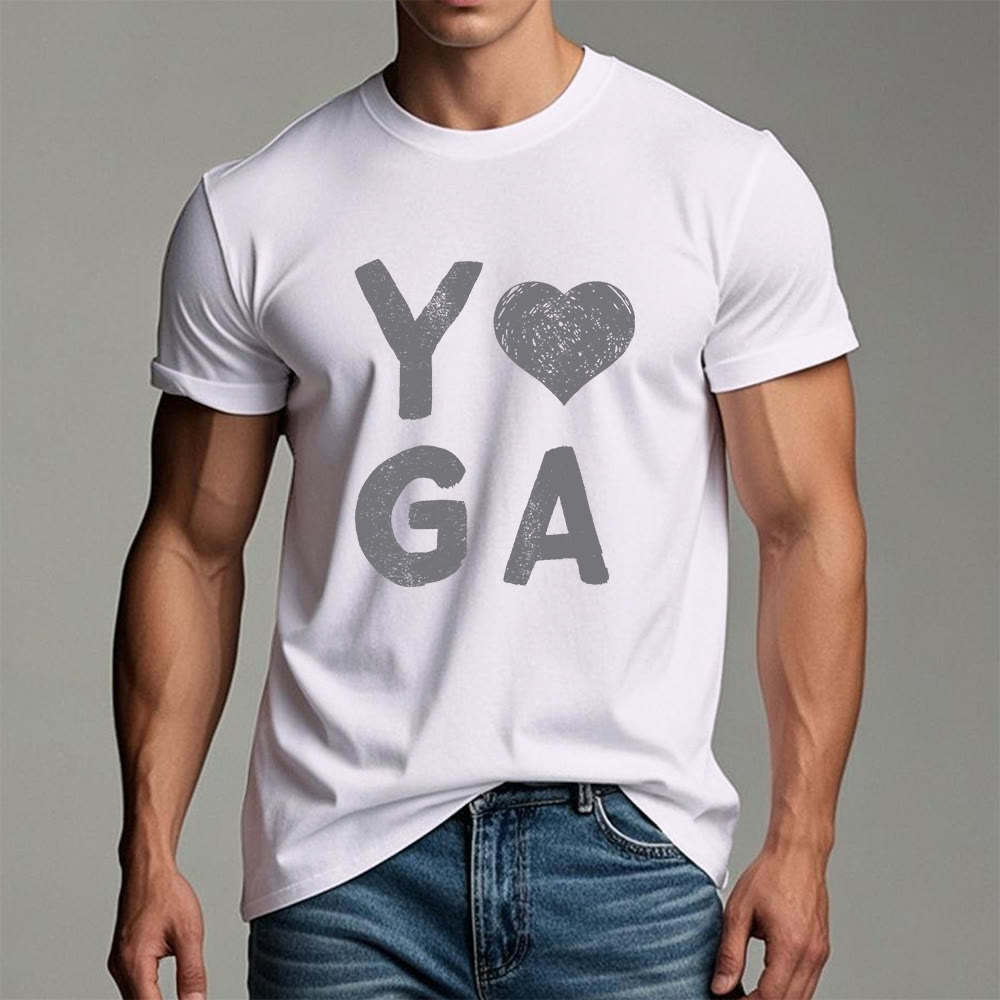 T-shirt imprimé cœur Yoga Olivenorma