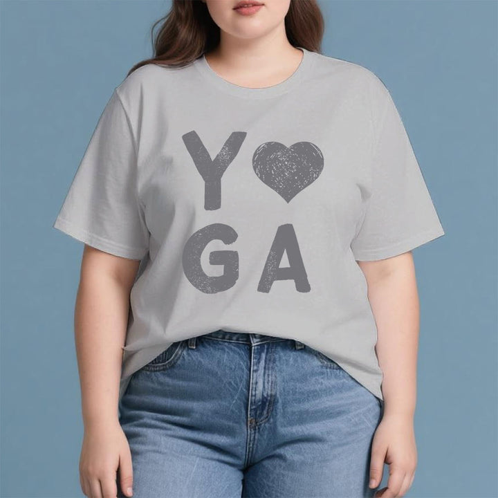 T-shirt imprimé cœur Yoga Olivenorma