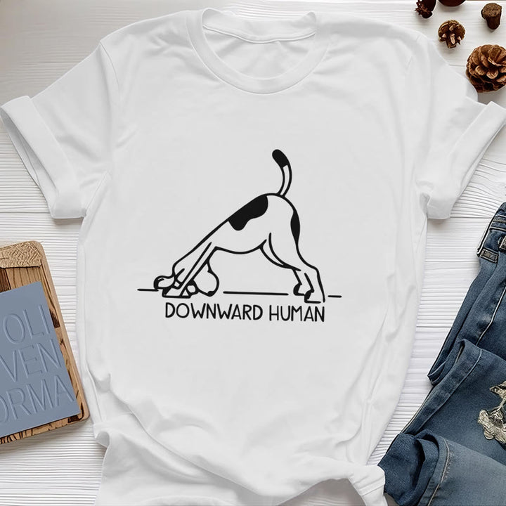 T-shirt imprimé méditation et yoga pour chien Olivenorma