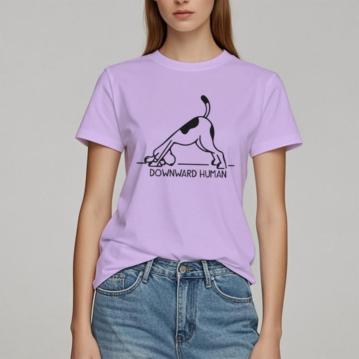 T-shirt imprimé méditation et yoga pour chien Olivenorma