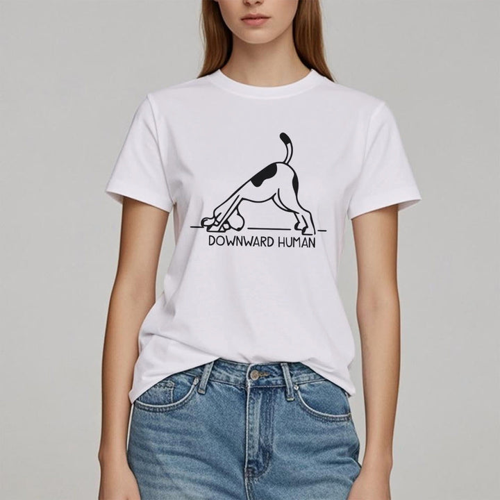 T-shirt imprimé méditation et yoga pour chien Olivenorma