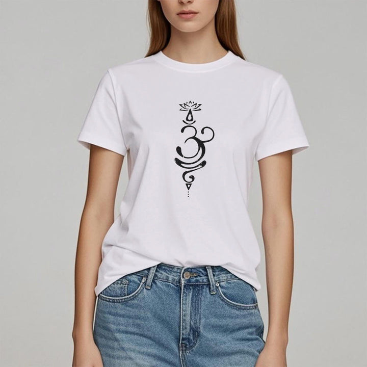 Olivenorma OM Lotus Chakra Symbole T-Shirt