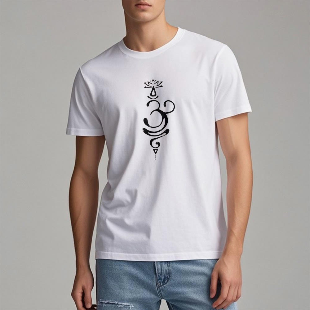 Olivenorma OM Lotus Chakra Symbole T-Shirt