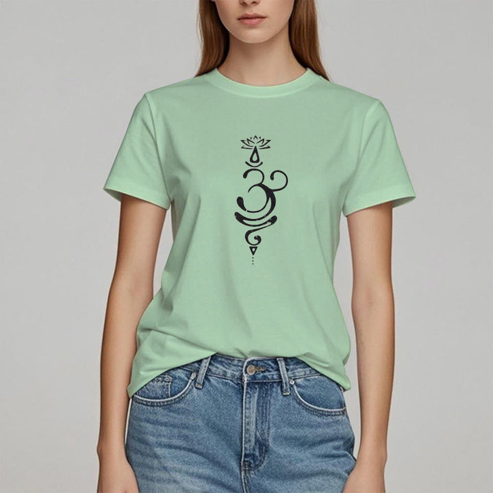 Olivenorma OM Lotus Chakra Symbole T-Shirt