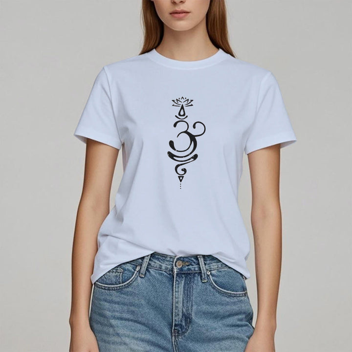 Olivenorma OM Lotus Chakra Symbole T-Shirt