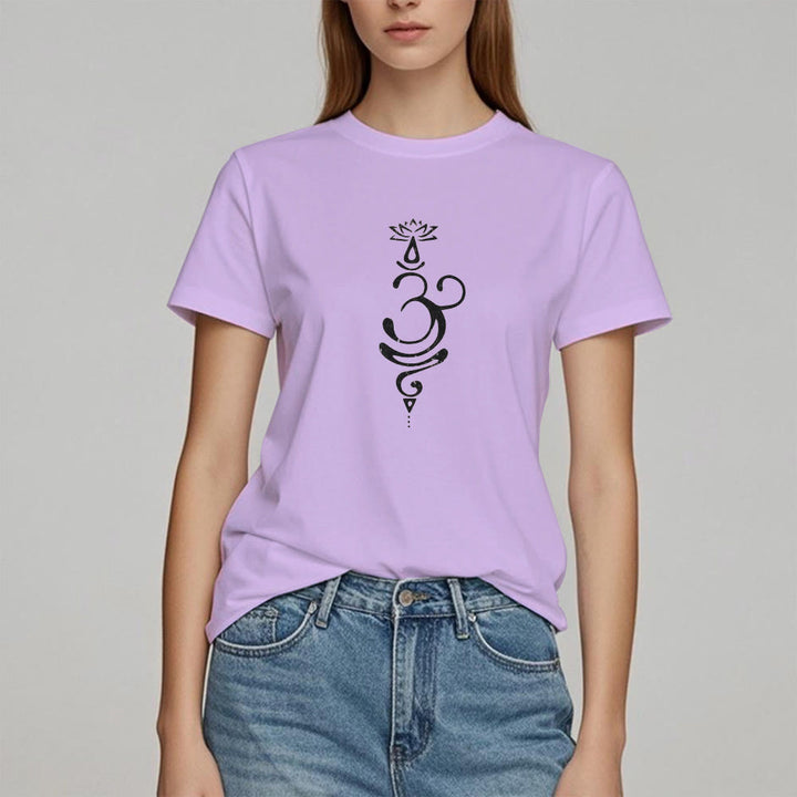 Olivenorma OM Lotus Chakra Symbole T-Shirt