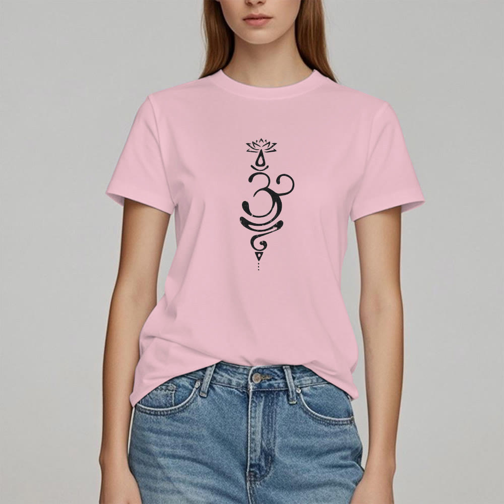 Olivenorma OM Lotus Chakra Symbole T-Shirt
