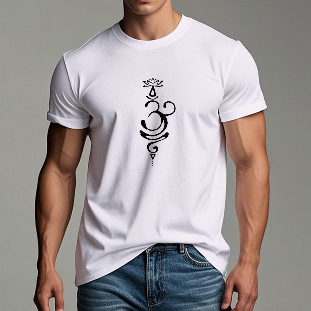 Olivenorma OM Lotus Chakra Symbole T-Shirt