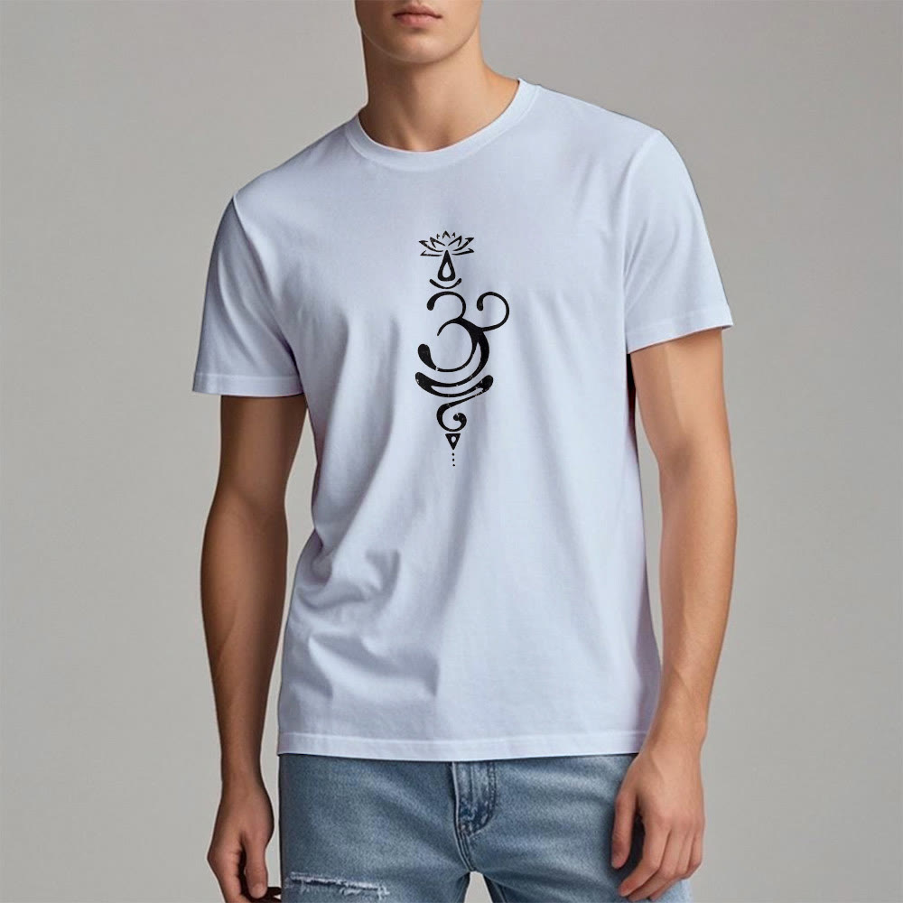 Olivenorma OM Lotus Chakra Symbole T-Shirt