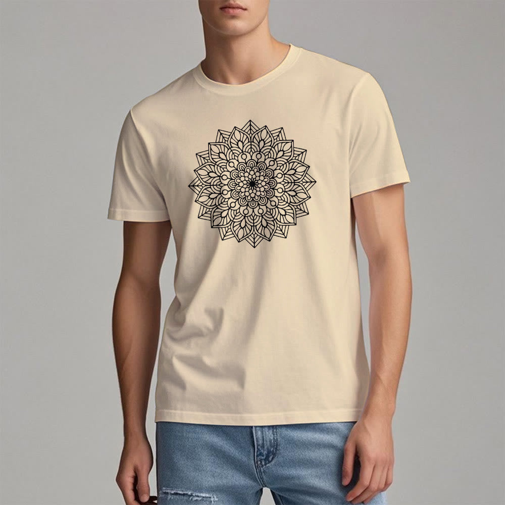 T-shirt Olivenorma Fleur Mandala Lotus