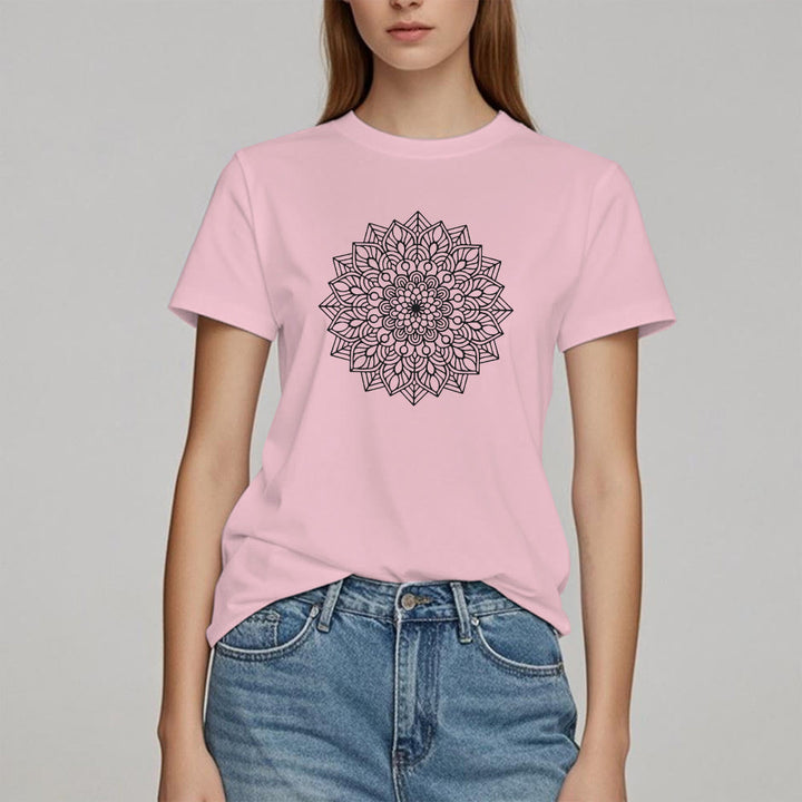 T-shirt Olivenorma Fleur Mandala Lotus