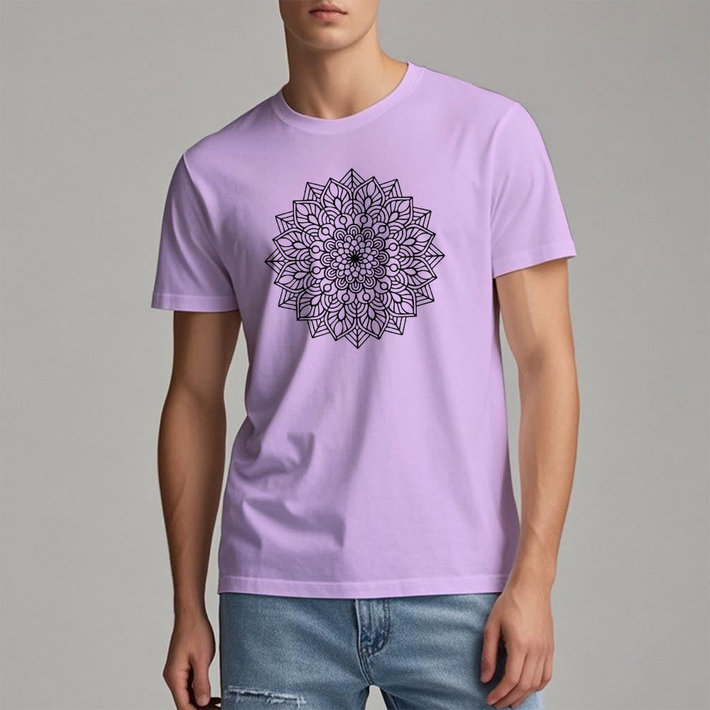 T-shirt Olivenorma Fleur Mandala Lotus