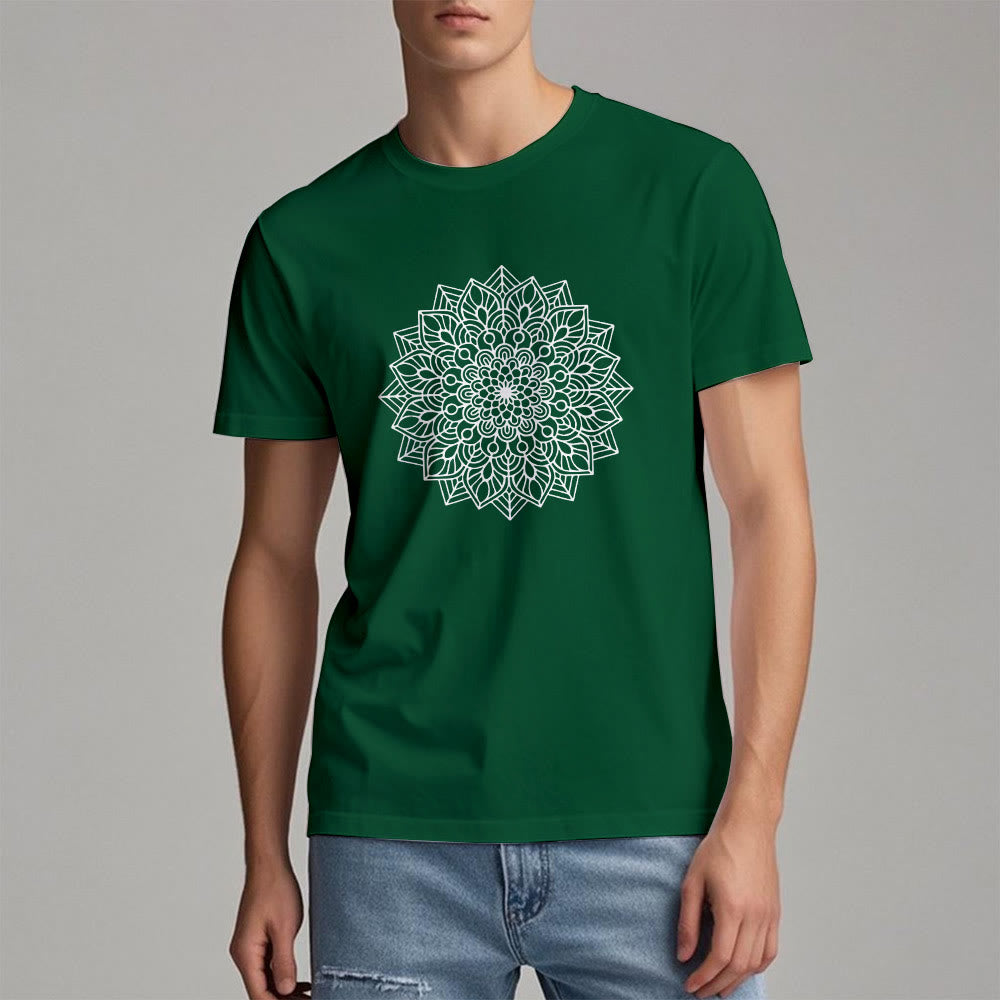 T-shirt Olivenorma Fleur Mandala Lotus