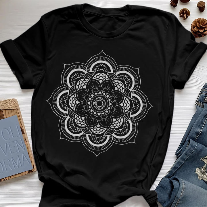 T-shirt Olivenorma Mandala Lotus