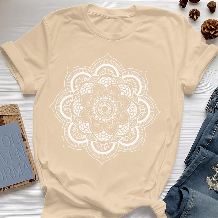 T-shirt Olivenorma Mandala Lotus