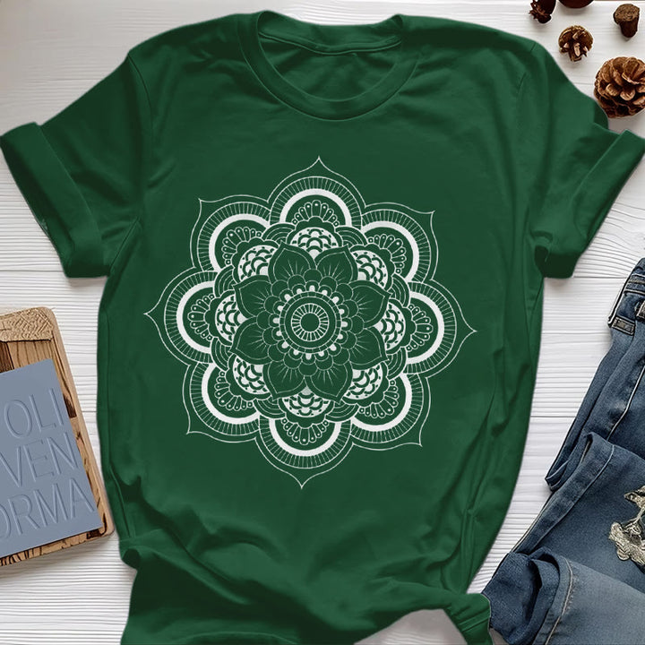 T-shirt Olivenorma Mandala Lotus